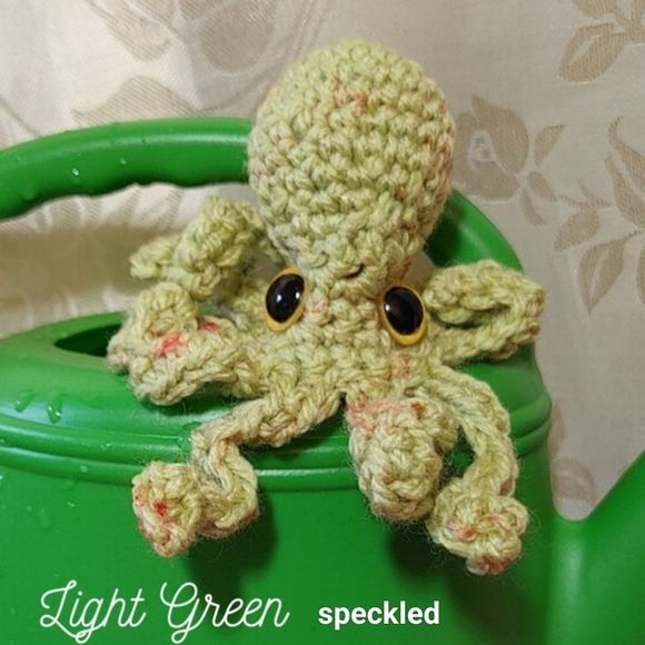 Hand Made Crocheted Mini Octopus Toy - Picture 3 of 12